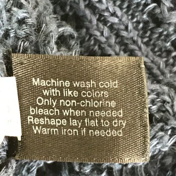 Lane Bryant Open Knit Cardigan Women’s Plus Size 14/16 Blue Stretch Long Sleeves - Picture 9 of 10